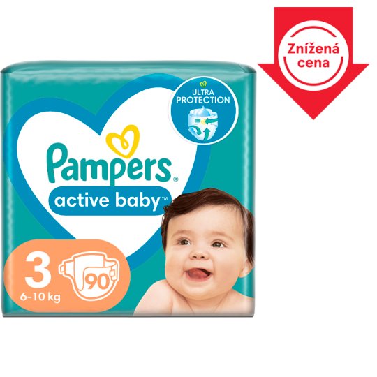 pampers active baby dry 3 90