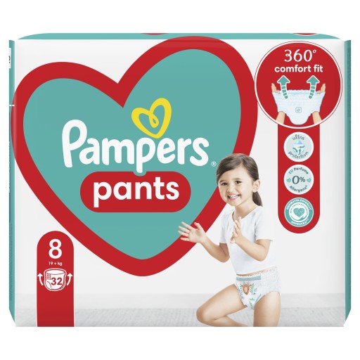 baby wearing pampers