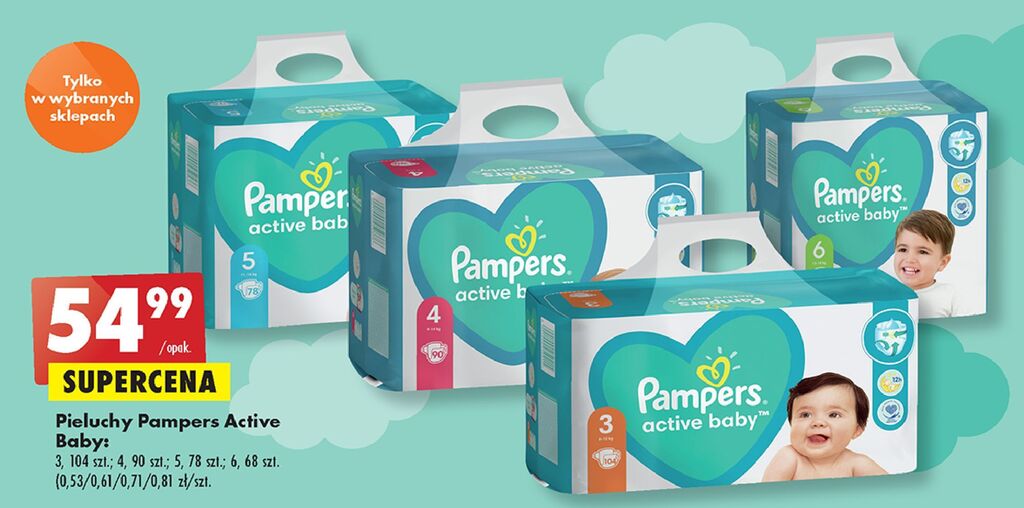 pampers active baby-dry pieluchy rozmiar 4