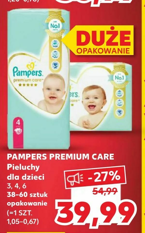 pampers procare pieluchy dla dzieci rozmiar 1