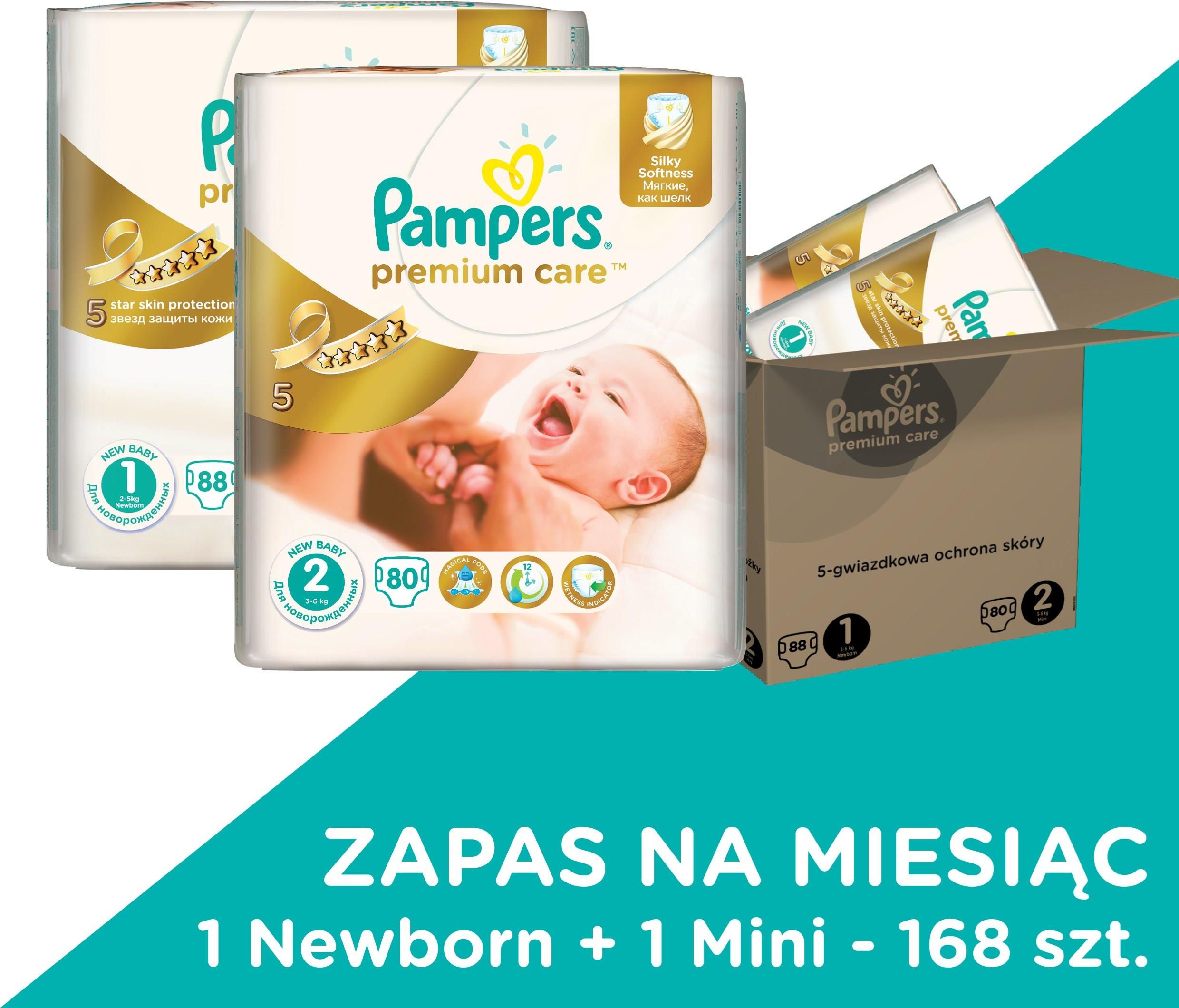 pampers pieluchy 2 4-8 kg maxi pack 80