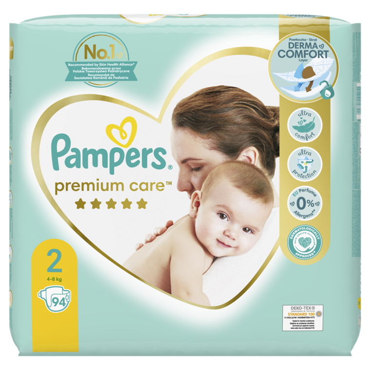 pampers premium care 1 new born 2 mini 146sztuk