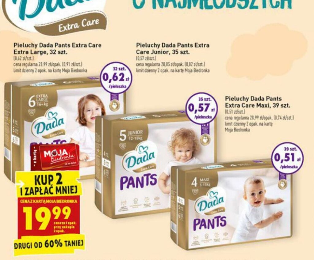 pampers premium 32 sztuki