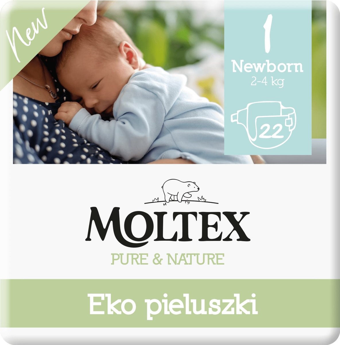 eko pieluchy bambo nature new born 2-4 kg