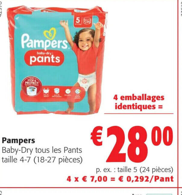 pampers pants rozmiar 3