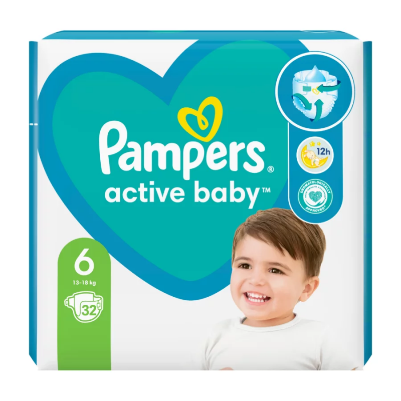 pampers na dziecku